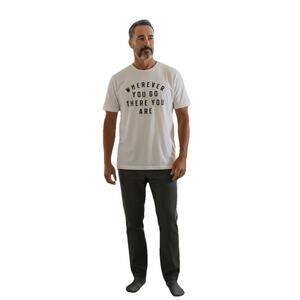 Matt Nathanson Wherever You Go There You Are Short Sleeve T-shirt Cream 2XL